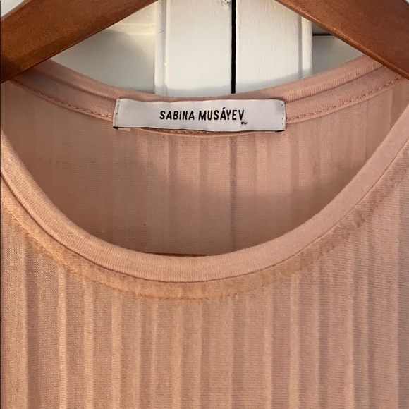 Blush pleated column dress - Picture 2 of 5